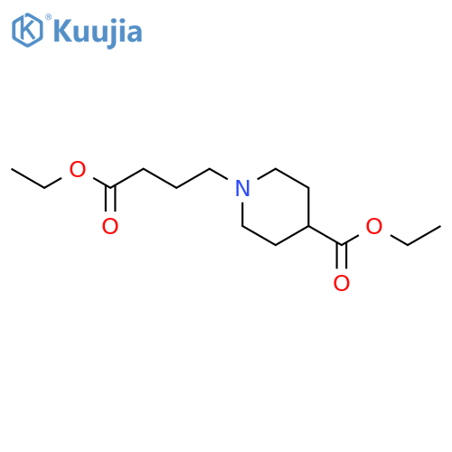 1-Piperidinebutanoic acid, 4-(ethoxycarbonyl)-, ethyl ester structure