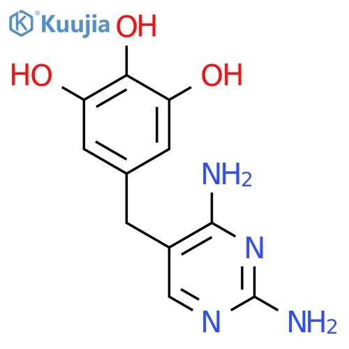 5-(2,4-Diamino-5-pyrimidinyl)methyl-1,2,3-benzenetriol structure