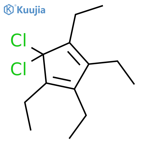1,3-Cyclopentadiene, dichlorotetraethyl- structure