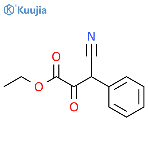ethyl 3-cyano-2-oxo-3-phenylpropanoate structure