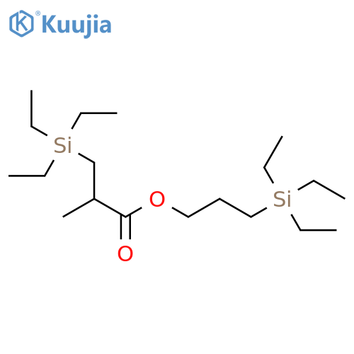 Propanoic acid, 2-methyl-3-(triethylsilyl)-, 3-(triethylsilyl)propyl ester structure