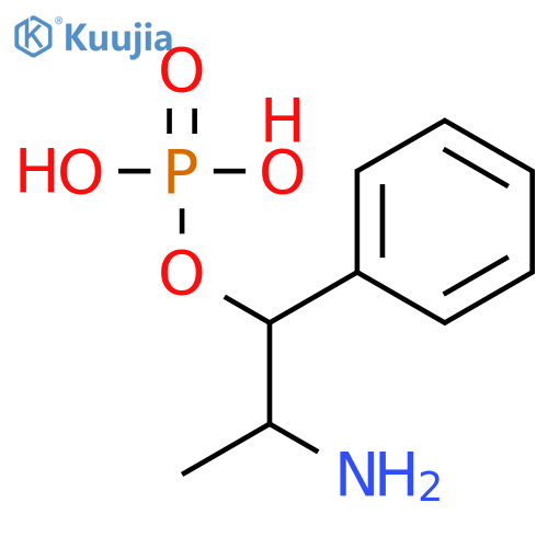2-amino-1-phenylpropyl dihydrogen phosphate structure