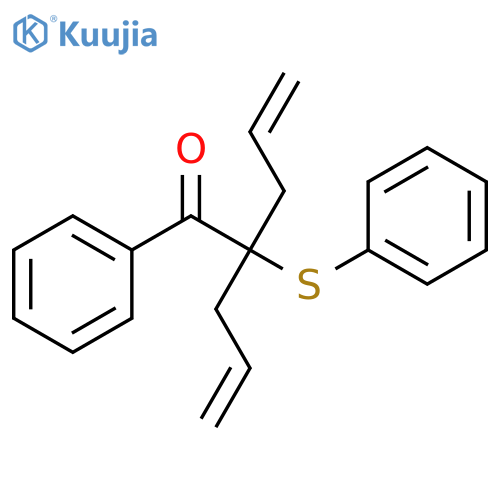 4-Penten-1-one, 1-phenyl-2-(phenylthio)-2-(2-propenyl)- structure