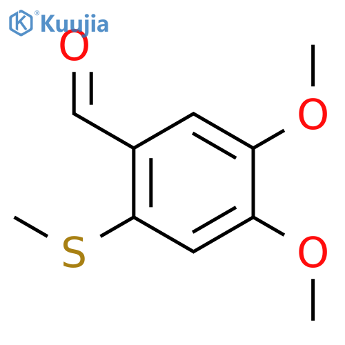 4,5-dimethoxy-2-(methylsulfanyl)benzaldehyde structure