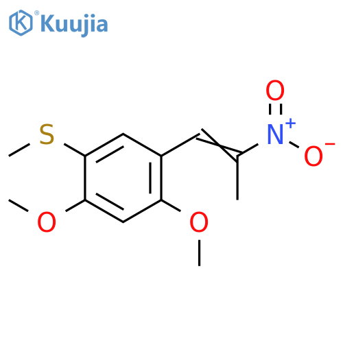 Benzene, 1,5-dimethoxy-2-(methylthio)-4-(2-nitro-1-propenyl)- structure