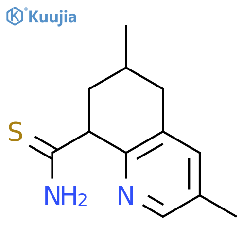 8-QUINOLINECARBOTHIOAMIDE, 5,6,7,8-TETRAHYDRO-3,6-DIMETHYL- structure