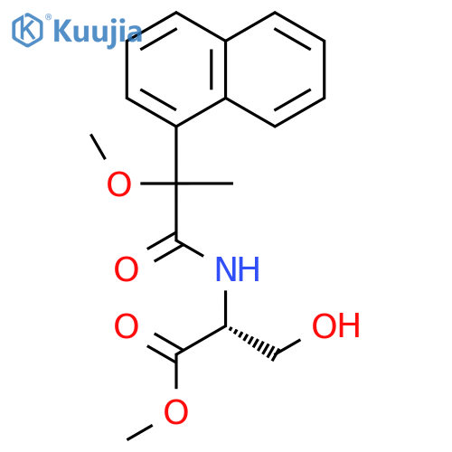 D-SERINE, N-[2-METHOXY-2-(1-NAPHTHALENYL)-1-OXOPROPYL]-, METHYL ESTER structure