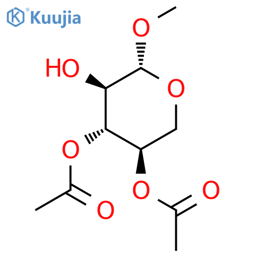 methyl3,4-di-o-acetyl-beta-d-xylopyranoside structure