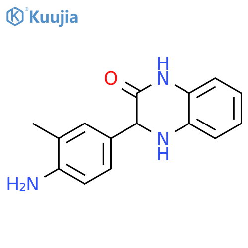 2(1H)-QUINOXALINONE, 3-(4-AMINO-3-METHYLPHENYL)-3,4-DIHYDRO- structure