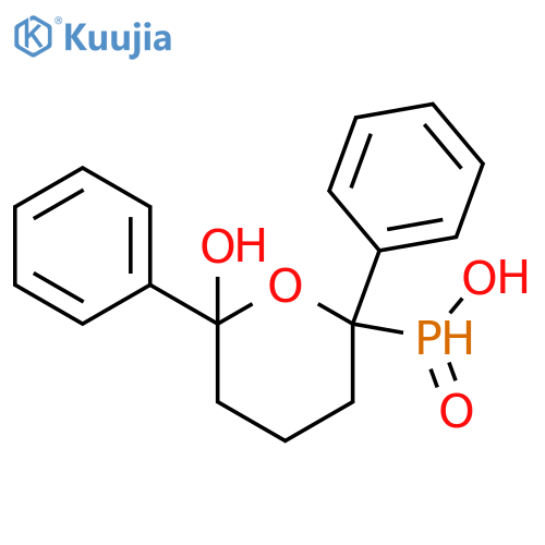 Phosphinic acid, (tetrahydro-6-hydroxy-2,6-diphenyl-2H-pyran-2-yl)- structure