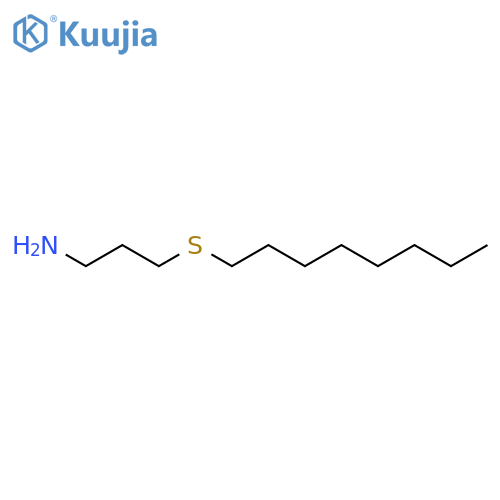 1-PROPANAMINE, 3-(OCTYLTHIO)- structure