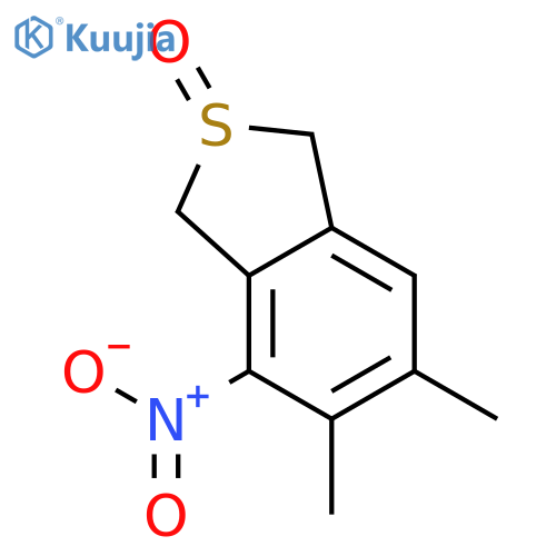 BENZO[C]THIOPHENE, 1,3-DIHYDRO-5,6-DIMETHYL-4-NITRO-, 2-OXIDE structure