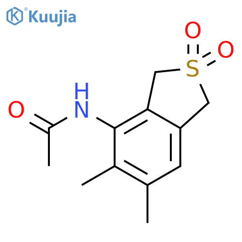 N-(5,6-Dimethyl-2,2-dioxo-2,3-dihydro-1H-2-benzothiophen-4-yl)acetamide structure