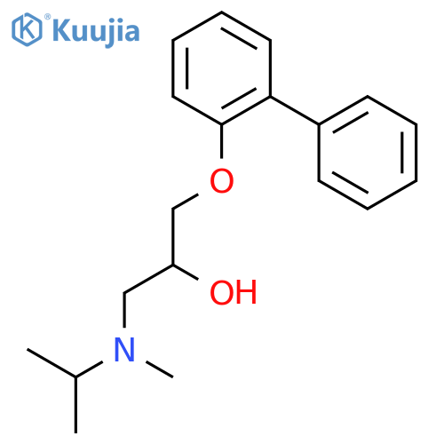 2-Propanol, 1-([1,1'-biphenyl]-2-yloxy)-3-[methyl(1-methylethyl)amino]- structure
