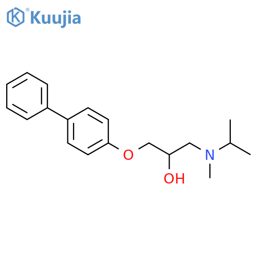2-Propanol, 1-([1,1'-biphenyl]-4-yloxy)-3-[methyl(1-methylethyl)amino]- structure