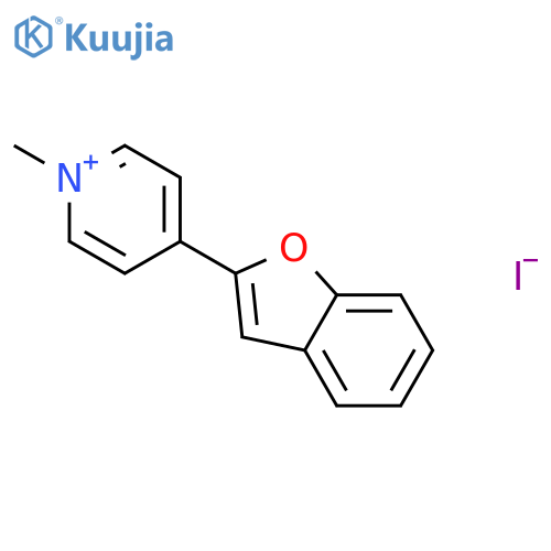 Pyridinium, 4-(2-benzofuranyl)-1-methyl-, iodide structure