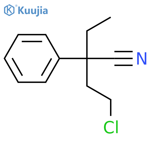 Benzeneacetonitrile, α-(2-chloroethyl)-α-ethyl- structure