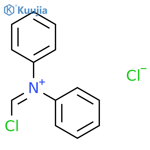 BENZENAMINIUM, N-(CHLOROMETHYLENE)-N-PHENYL-, CHLORIDE structure