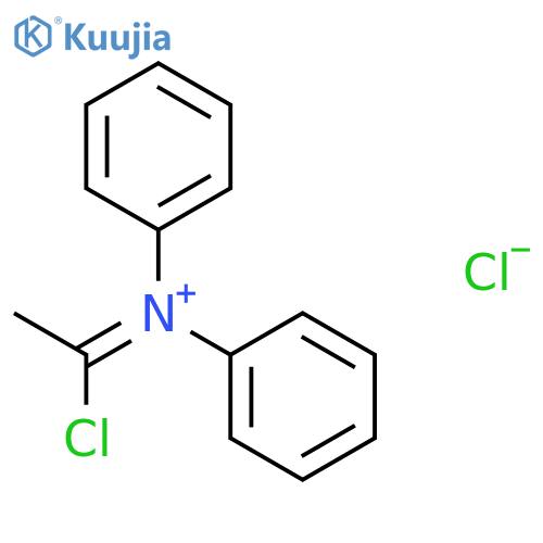 Benzenaminium, N-(1-chloroethylidene)-N-phenyl-, chloride structure