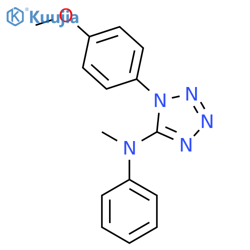 1H-Tetrazol-5-amine,1-(4-methoxyphenyl)-N-methyl-N-phenyl- structure