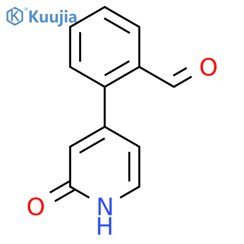 4-(2-Formylphenyl)-2-hydroxypyridine structure