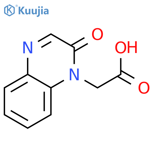 2-(2-oxo-1,2-dihydroquinoxalin-1-yl)acetic acid structure