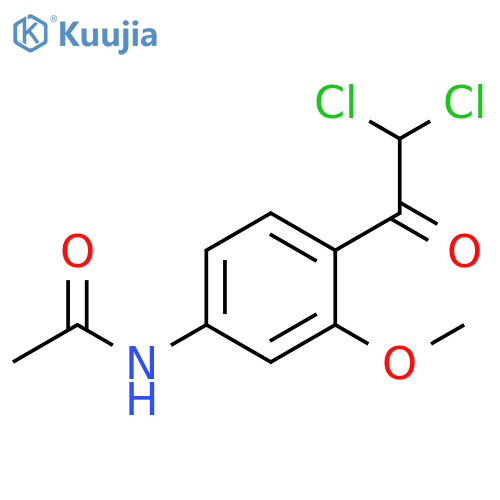 Acetamide, N-[4-(dichloroacetyl)-3-methoxyphenyl]- structure