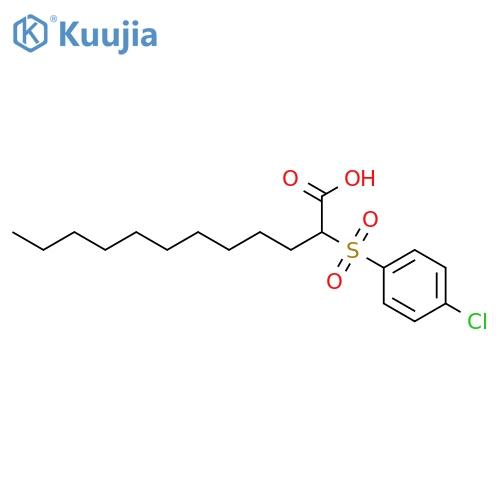 Dodecanoic acid, 2-[(4-chlorophenyl)sulfonyl]- structure