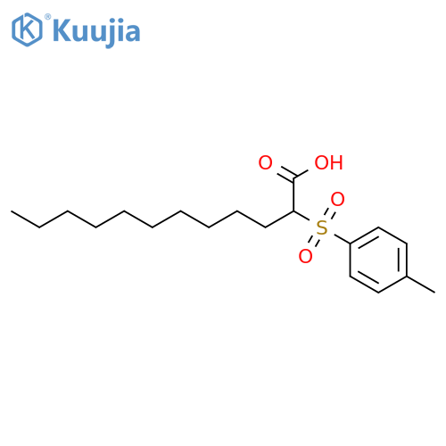 Dodecanoic acid, 2-[(4-methylphenyl)sulfonyl]- structure