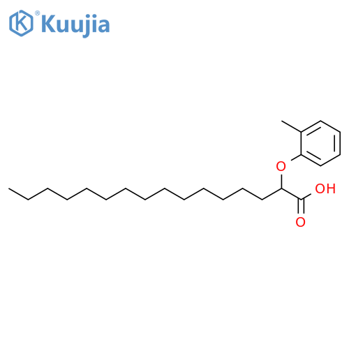 Hexadecanoic acid, 2-(2-methylphenoxy)- structure