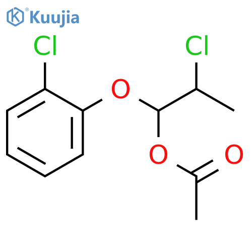 1-Propanol, 2-chloro-1-(2-chlorophenoxy)-, acetate structure