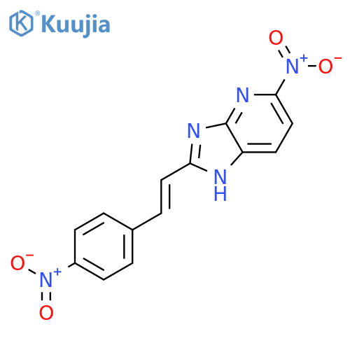 1H-Imidazo[4,5-b]pyridine, 5-nitro-2-[2-(4-nitrophenyl)ethenyl]- structure