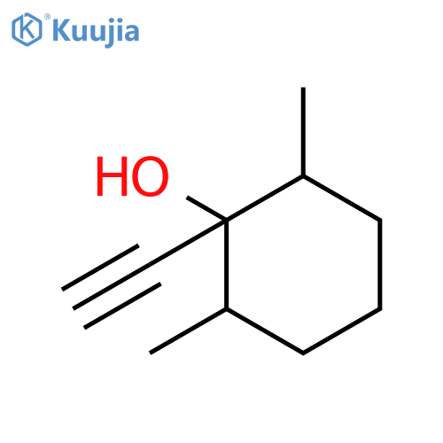 1-ethynyl-2,6-dimethylcyclohexan-1-ol structure