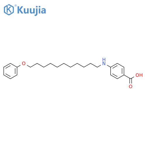 Benzoic acid, 4-[(11-phenoxyundecyl)amino]- structure