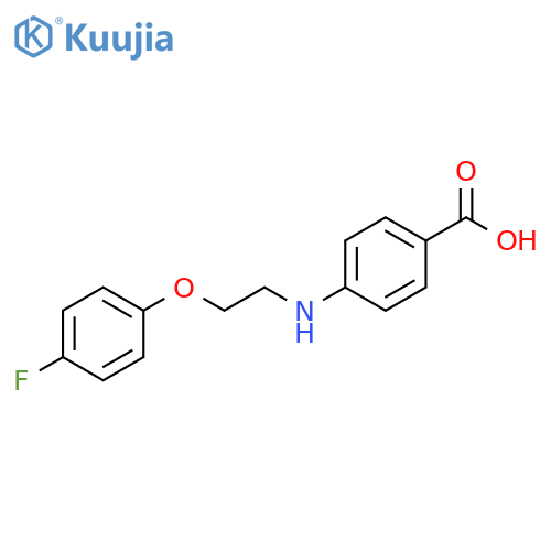 Benzoic acid, 4-[[2-(4-fluorophenoxy)ethyl]amino]- structure