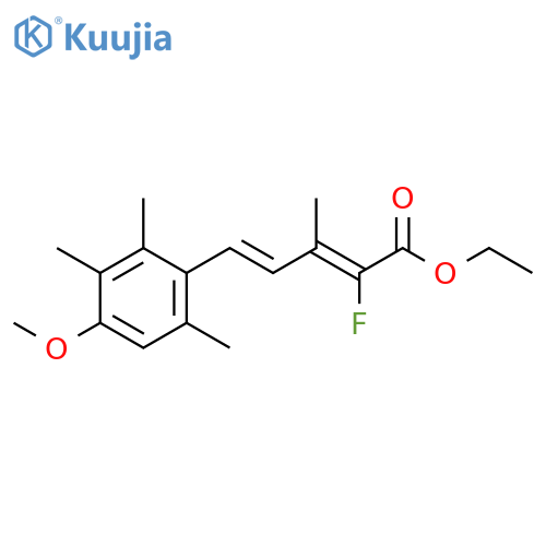 2,4-Pentadienoic acid,2-fluoro-5-(4-methoxy-2,3,6-trimethylphenyl)-3-methyl-, ethyl ester,(Z,E)- structure