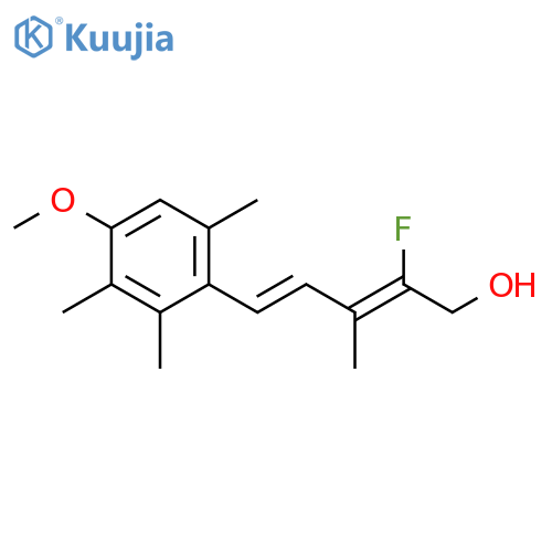 2,4-Pentadien-1-ol,2-fluoro-5-(4-methoxy-2,3,6-trimethylphenyl)-3-methyl-, (Z,E)- structure