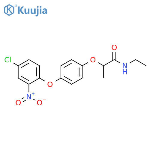 Propanamide, 2-[4-(4-chloro-2-nitrophenoxy)phenoxy]-N-ethyl- structure