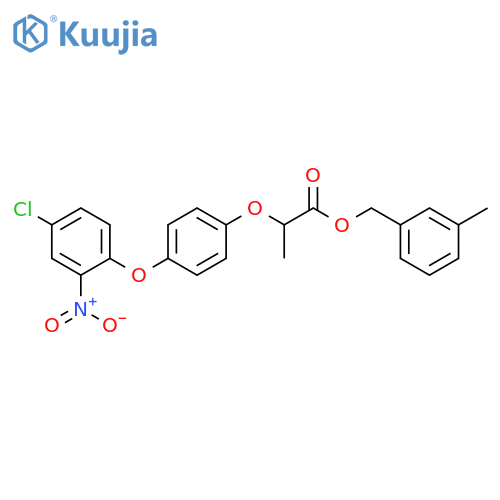 Propanoic acid, 2-[4-(4-chloro-2-nitrophenoxy)phenoxy]-,(3-methylphenyl)methyl ester structure