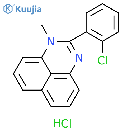 1H-Perimidine, 2-(2-chlorophenyl)-1-methyl-, monohydrochloride structure