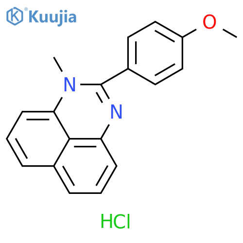1H-Perimidine, 2-(4-methoxyphenyl)-1-methyl-, monohydrochloride structure