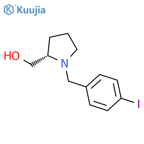 2-Pyrrolidinemethanol, 1-[(4-iodophenyl)methyl]-, (2S)- structure