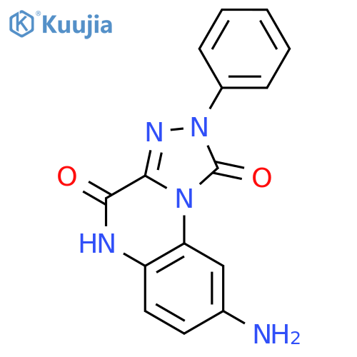 [1,2,4]Triazolo[4,3-a]quinoxaline-1,4(2H,5H)-dione, 8-amino-2-phenyl- structure