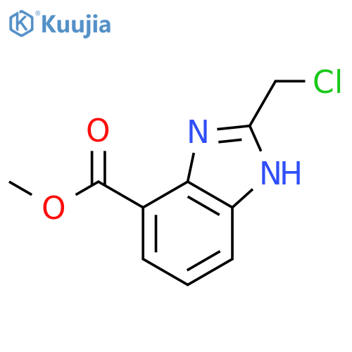 Methyl 2-(chloromethyl)-1H-benzodimidazole-7-carboxylate structure