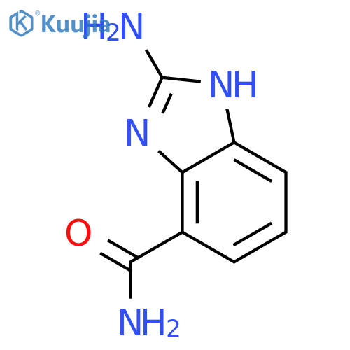 1H-Benzimidazole-4-carboxamide,2-amino-(9CI) structure