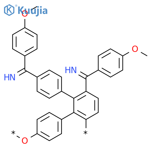 POLY[OXY-1,4-PHENYLENE[(4-METHOXYPHENYL)CARBONIMIDOYL]-1,4-PHENYLENE[(4-METHOXYPHENYL)CARBONIMIDOYL]-1,4-PHENYLENE] structure