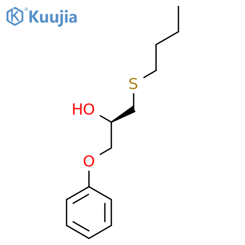 2-PROPANOL, 1-(BUTYLTHIO)-3-PHENOXY-, (2R)- structure