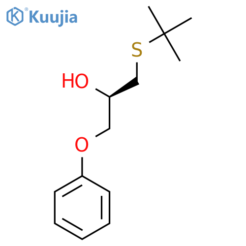 2-PROPANOL, 1-[(1,1-DIMETHYLETHYL)THIO]-3-PHENOXY-, (2R)- structure