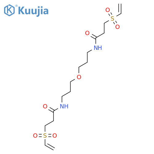 Propanamide, N,N'-(oxydi-3,1-propanediyl)bis[3-(ethenylsulfonyl)- structure