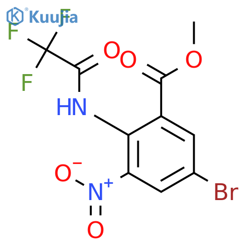 BENZOIC ACID, 5-BROMO-3-NITRO-2-[(TRIFLUOROACETYL)AMINO]-, METHYL ESTER structure